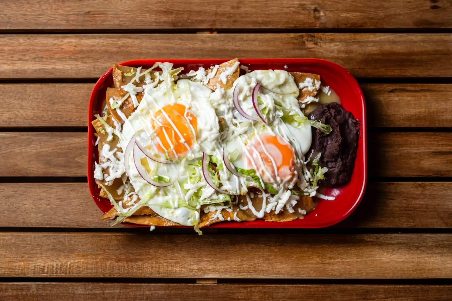 Chilaquiles con huevo en Benditos Sueños Madrid