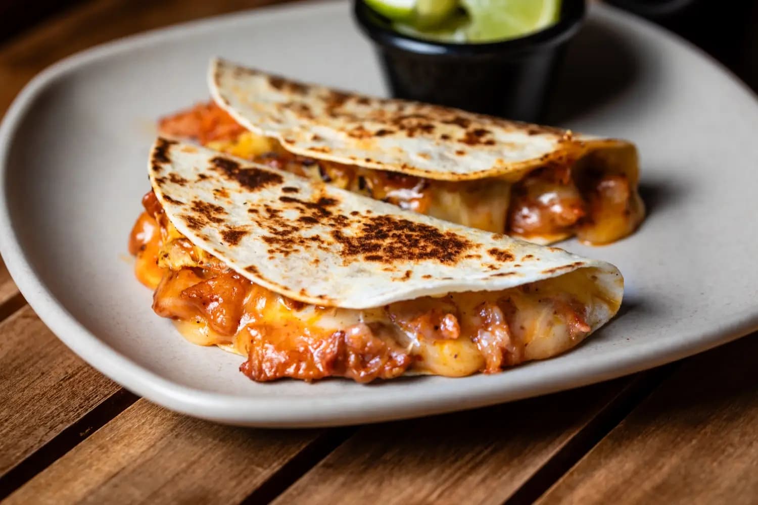 Quesadillas recién hechas